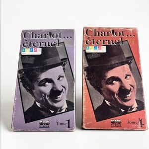 Charlie Chaplin VHS Gift for Film Collector Charlot Éternel Set